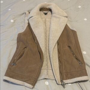 Lauren Ralph Lauren Brown Sherpa Vest